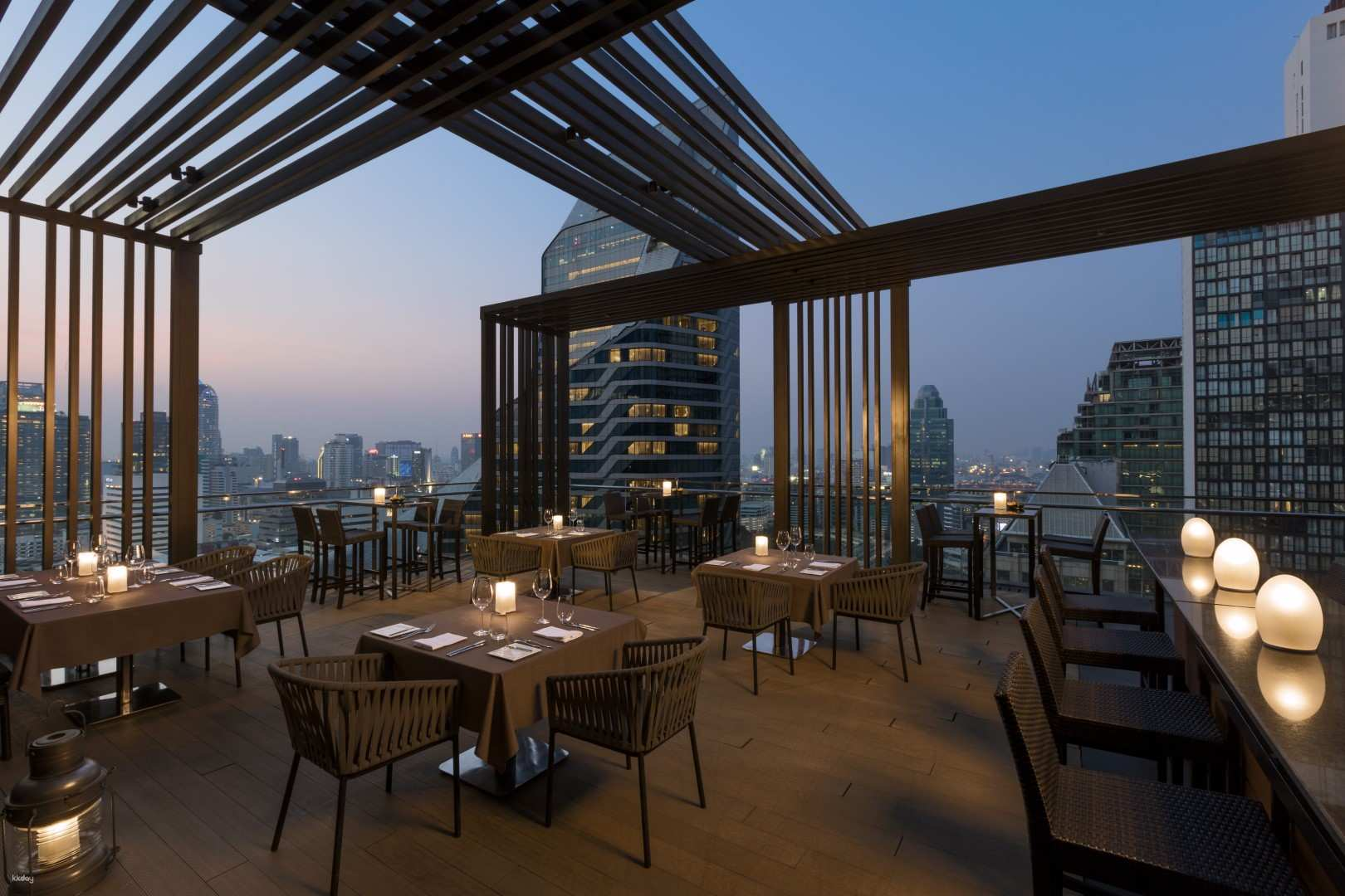 Elevate your dining experience with stunning skyline views at Elements Inspired by Ciel Bleu. Savor exquisite dishes that beautifully fuse French and Japanese flavors in a chic setting.