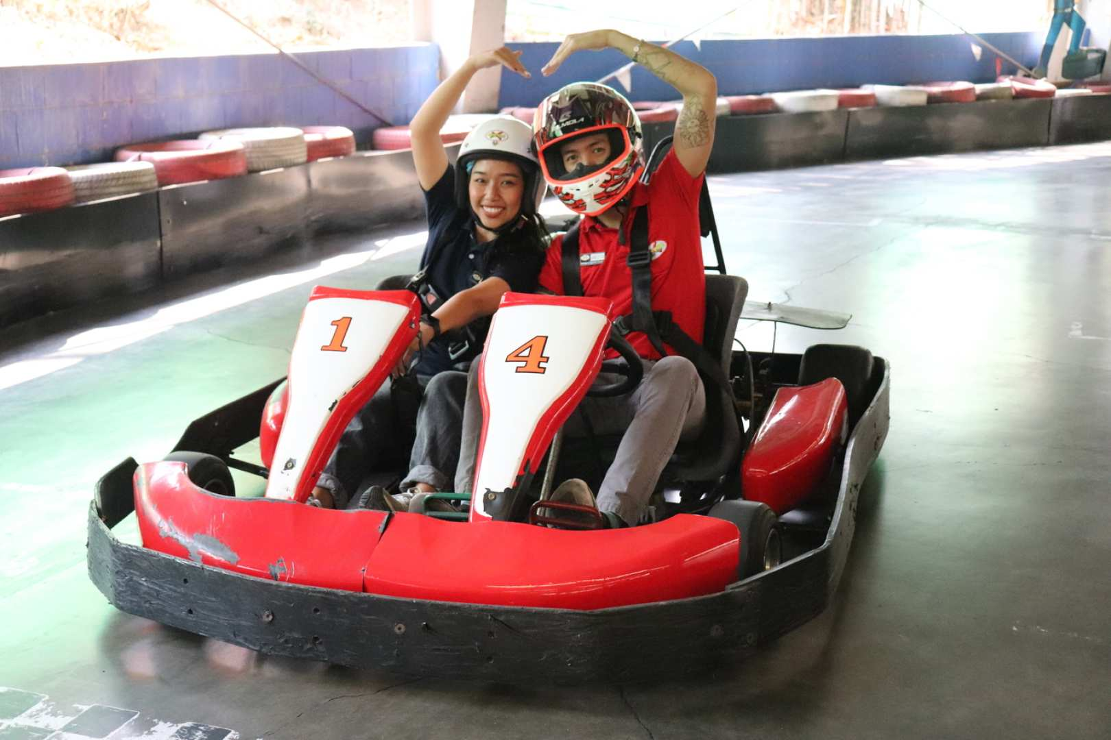 Feel the rush as you zoom around the track in a go-kart racing against friends amidst the excitement of Chiang Mai's ultimate adventure hub. Experience the fun and camaraderie!