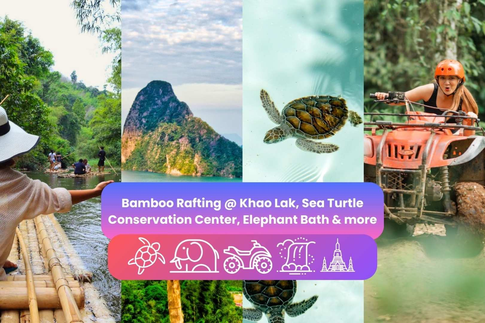 From Phuket: Bamboo Rafting at Khaolak, Sea Turtle Conservation Center, Samet Nangshe and More | Thailand - Photo 1 of 10