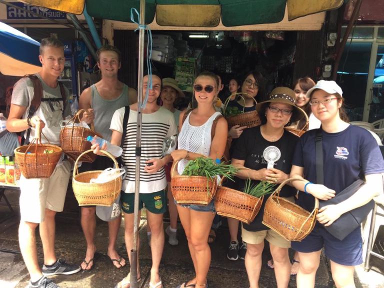 Gather fresh ingredients from local markets and connect with fellow food enthusiasts while mastering authentic Thai dishes in an immersive cooking experience in the heart of Silom Bangkok.