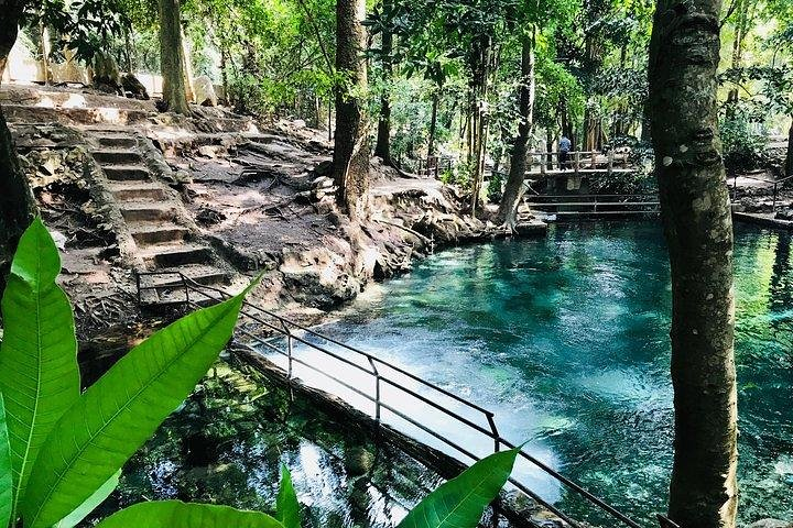 Immerse yourself in the serene beauty of Khao Yai where lush greenery meets crystal-clear waters. Discover nature's wonders stroll along tranquil paths and enjoy refreshing moments in this picturesque landscape.