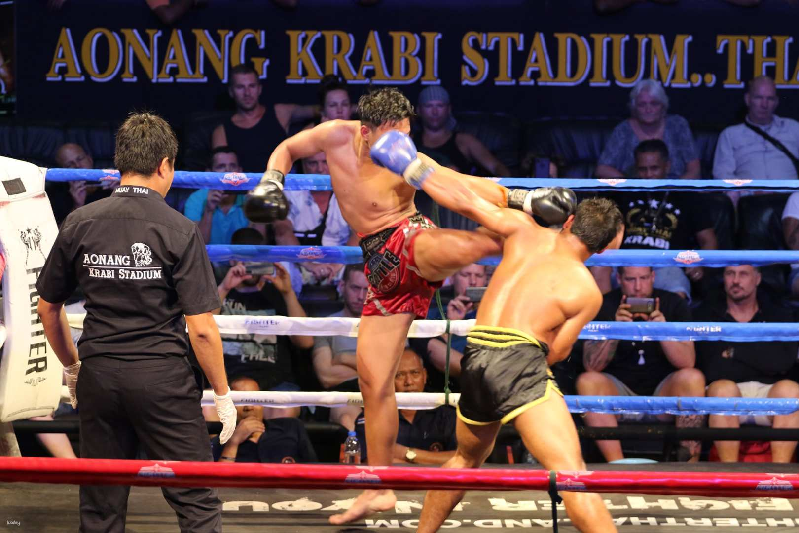Experience the intensity of Muay Thai as skilled fighters showcase their techniques in a cultural dance blending sport with tradition in the heart of Krabi. Capture unforgettable moments between matches!
