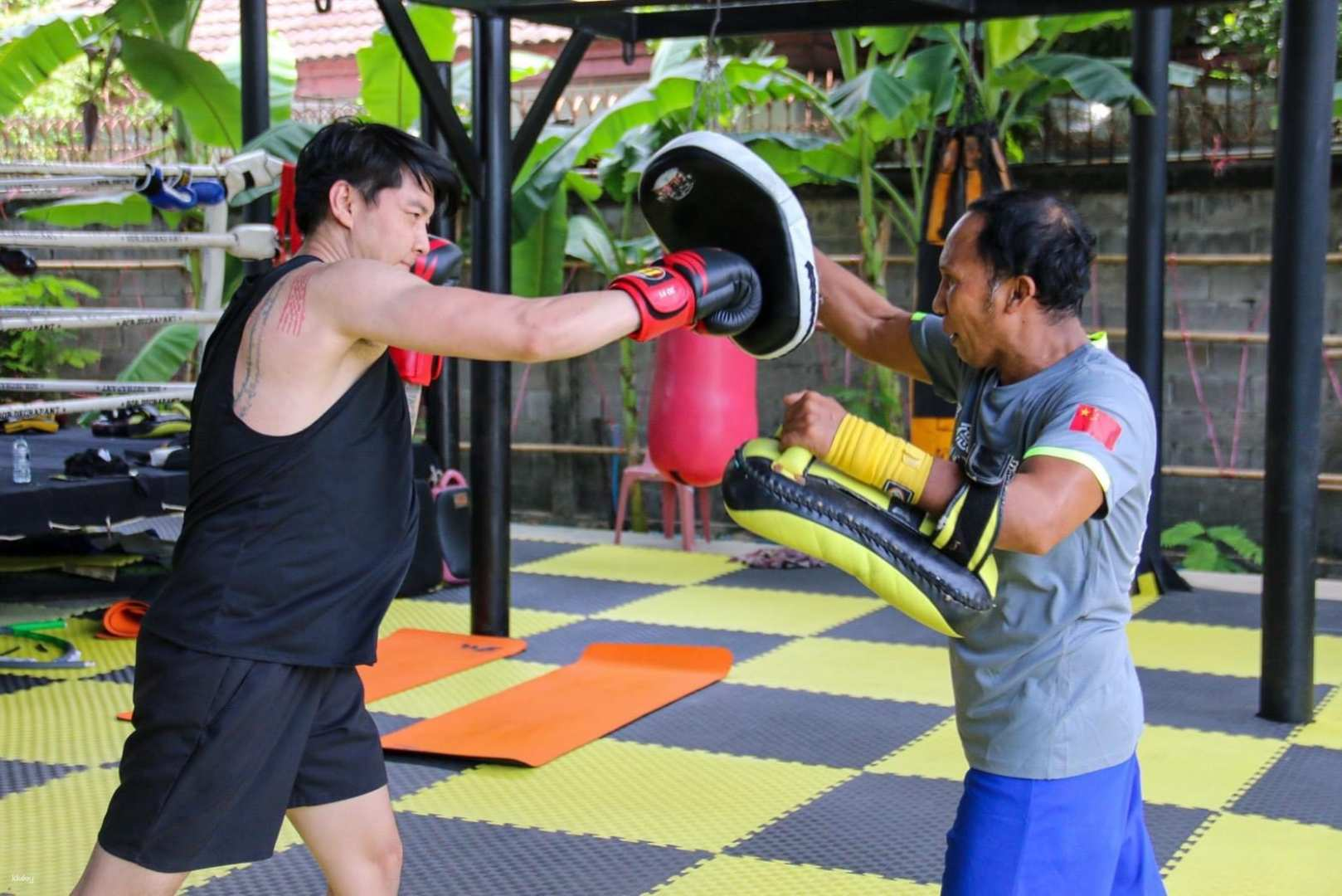 Experience the dynamic blend of martial arts and fitness as you master Muay Thai techniques all while breaking a sweat in a lively training environment. Unleash your inner fighter!