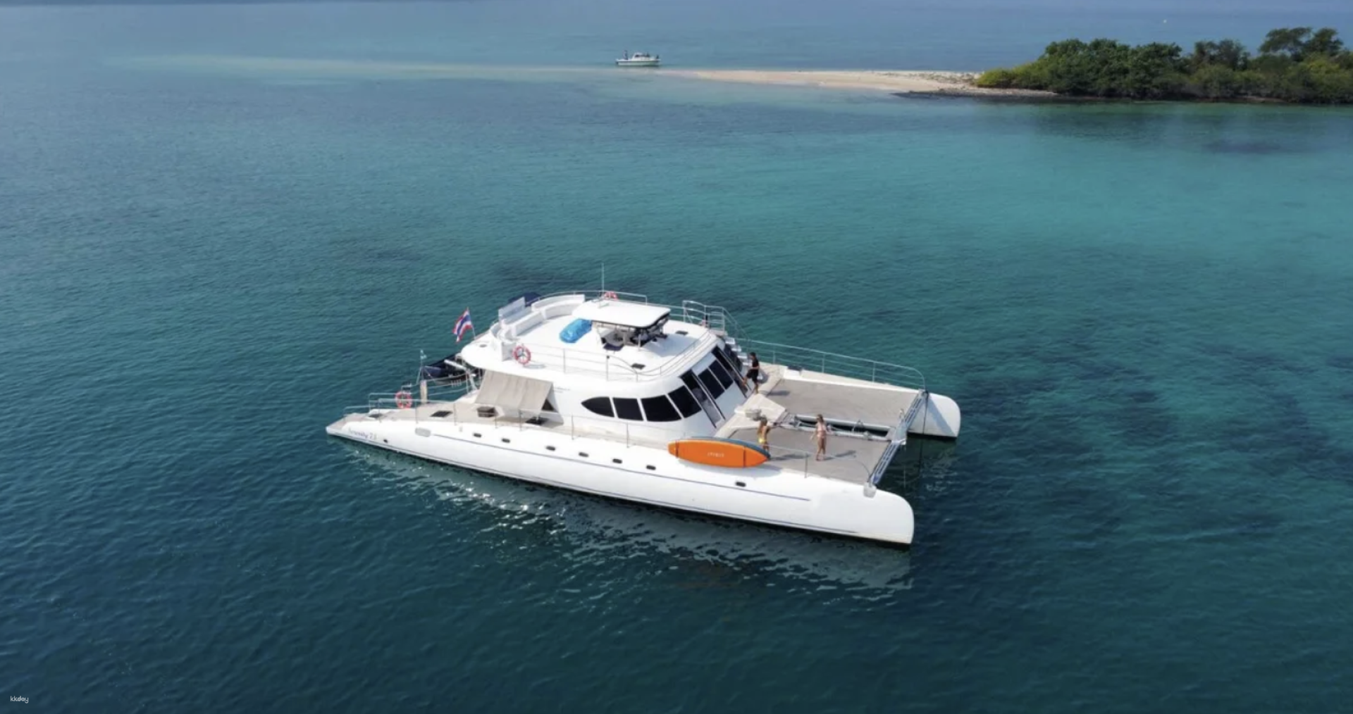 Set sail on a luxurious catamaran discovering Pattaya's stunning islands snorkeling through crystal-clear waters and savoring a delicious Thai buffet onboard. Adventure awaits in Thailand's idyllic waters!