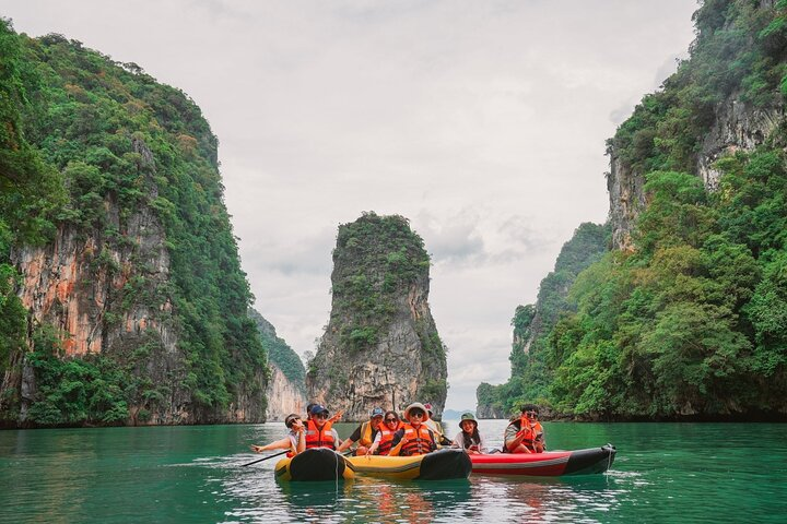 Phang Nga Bay Sunset Cruise Dinner with Sea Canoe and Loy Krathong from Phuket - Photo 1 of 24