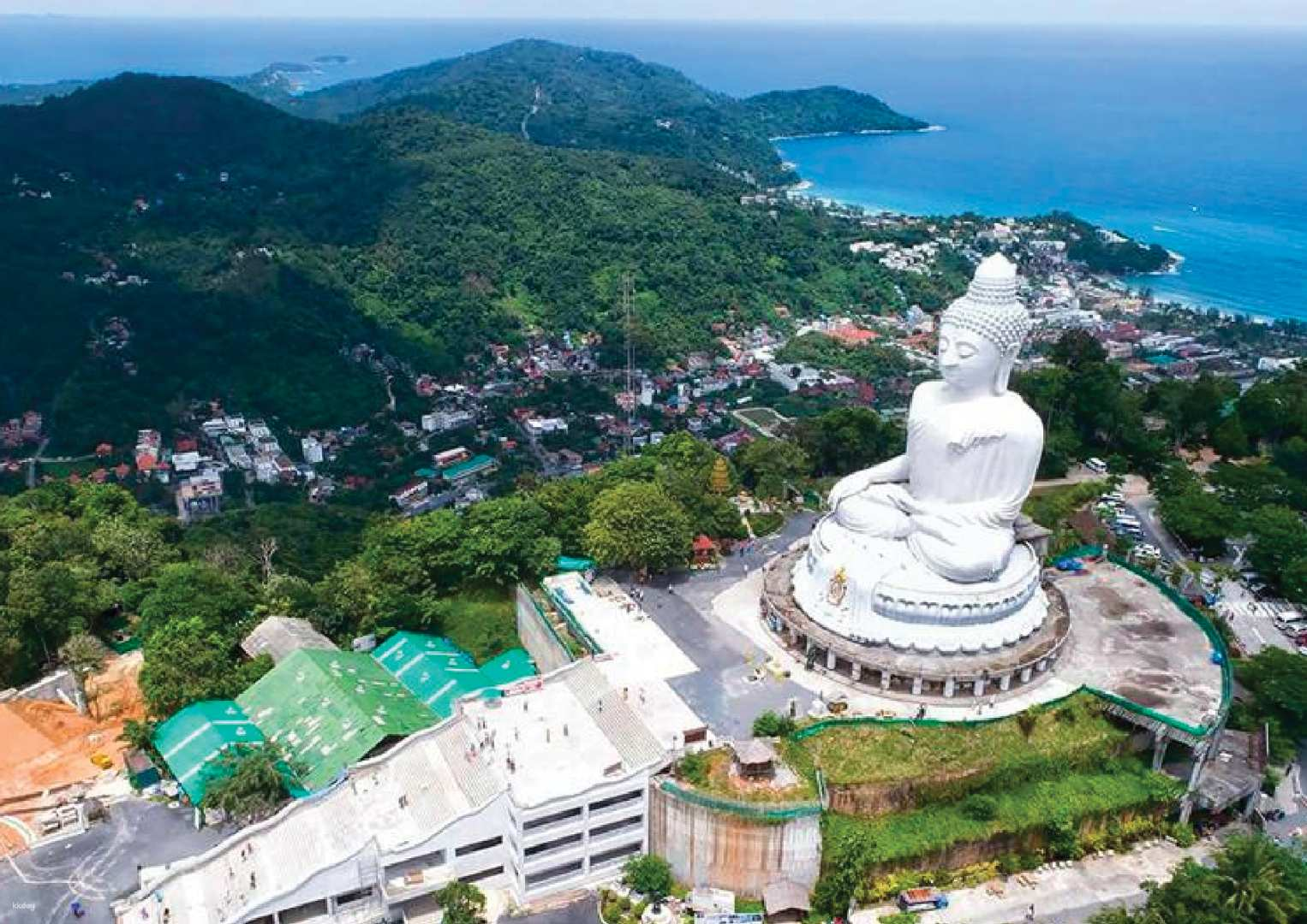 Discover breathtaking views at Phuket's Big Buddha surrounded by lush hills and sparkling seas. Experience local culture while visiting iconic landmarks on this unforgettable half-day adventure.