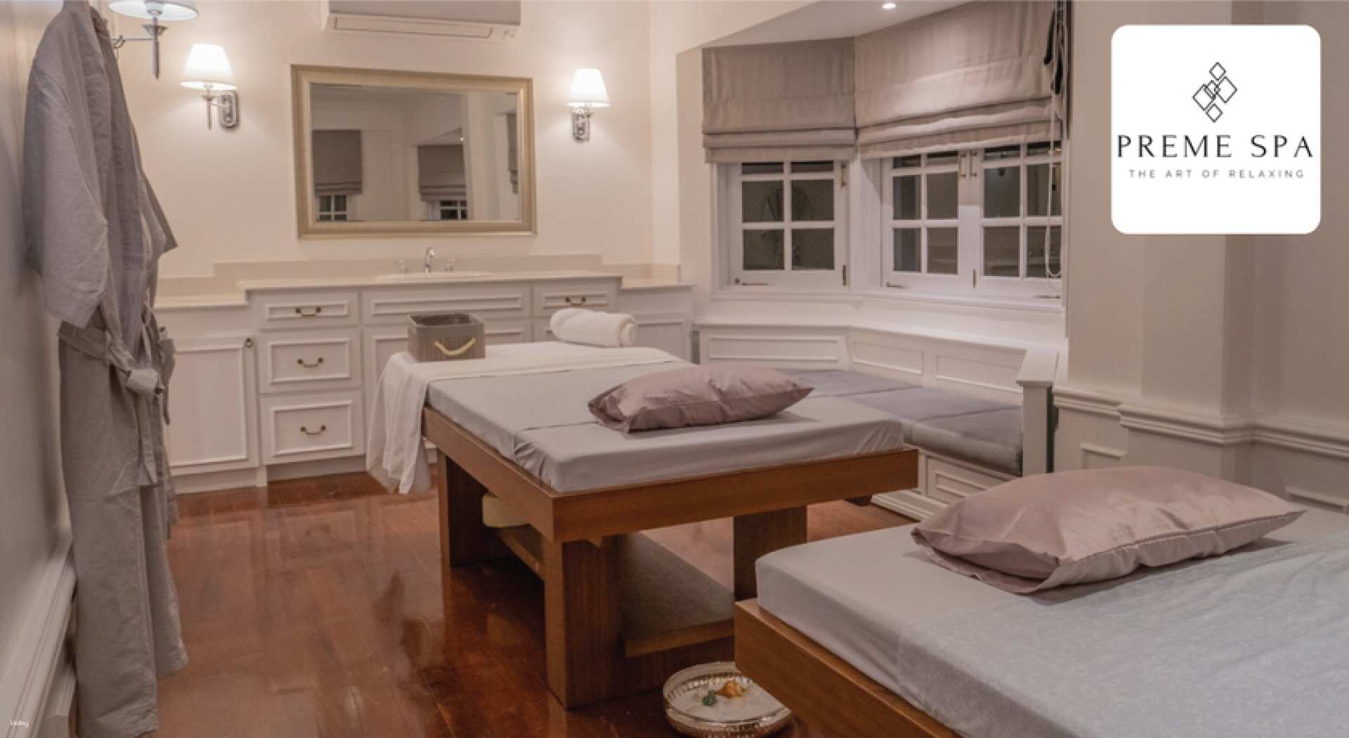 Experience serenity at Preme Spa in Bangkok where skilled therapists provide a range of soothing massages. Recharge and find balance in a tranquil setting designed for ultimate relaxation.