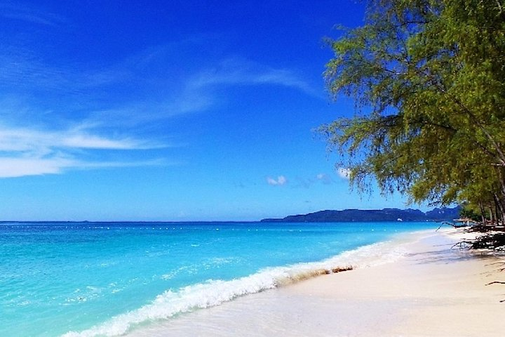 A beautiful beach on Rok Island