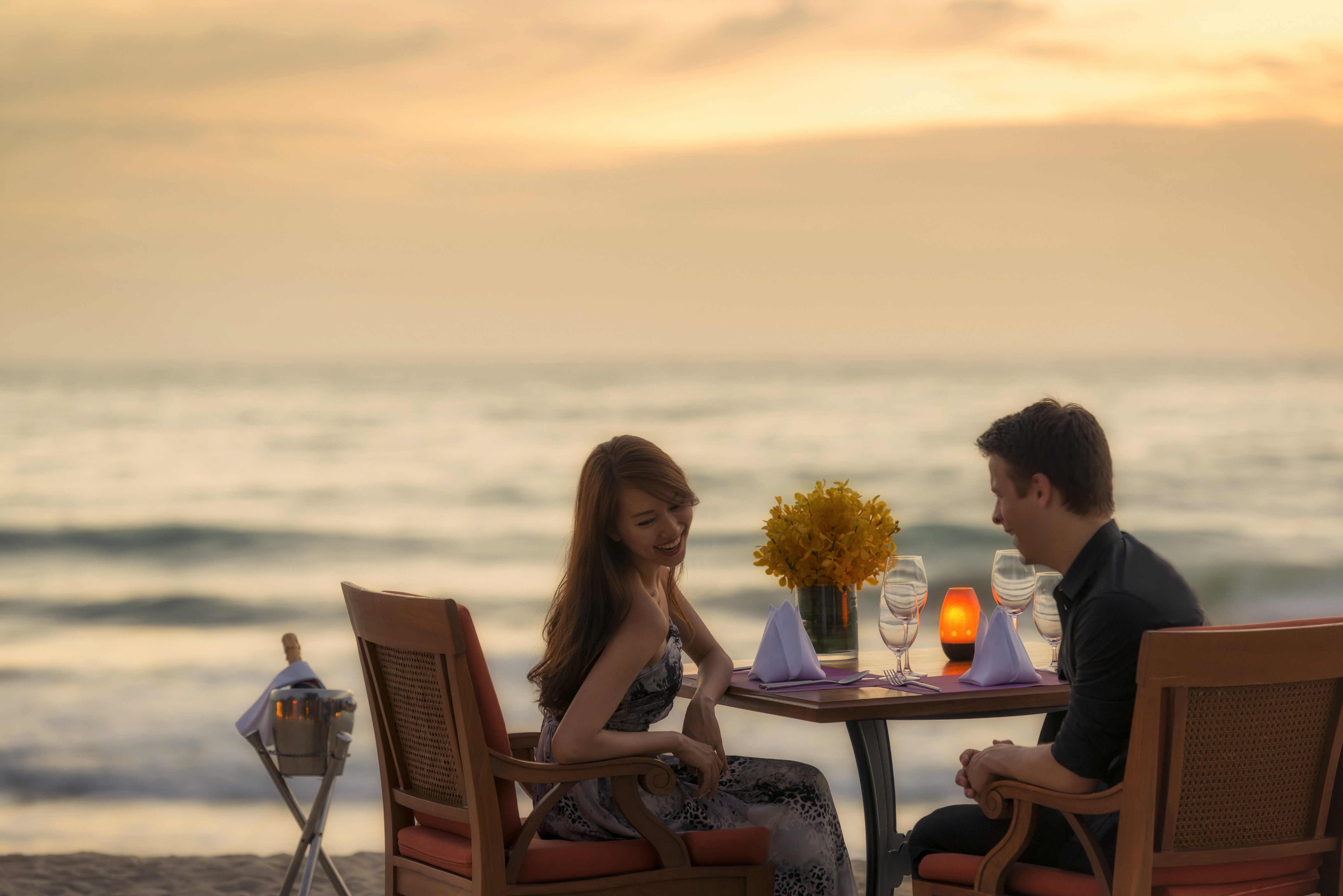 Romantic Sunset Dinner on the Beach at Azura Restaurant - Photo 1 of 10
