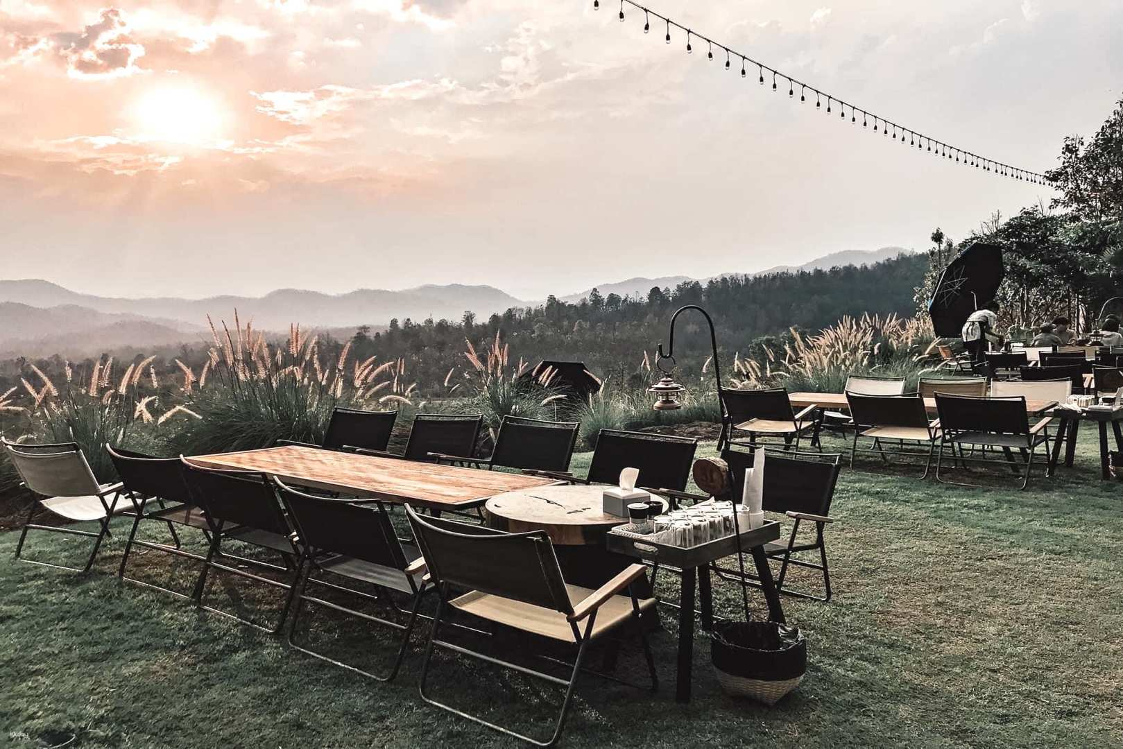 Savor a hilltop BBQ dinner while the sun sets over the mountains creating the perfect backdrop for cherished moments and memorable photos at On The Rock Restaurant.
