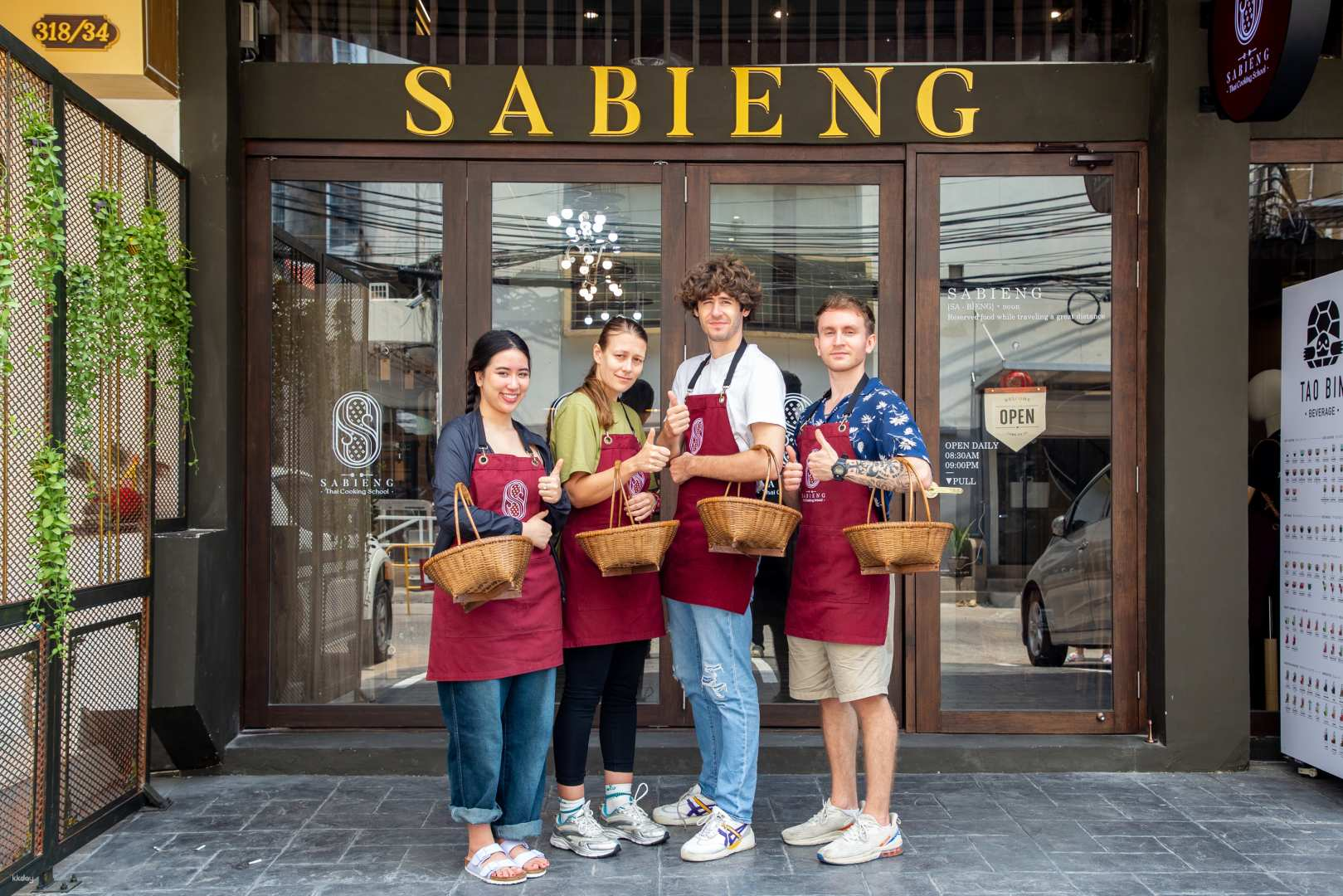 Experience the joy of creating authentic Thai dishes surrounded by friendly faces and the rich flavors of Thailand at Sabieng Thai Cooking School in Bangkok.