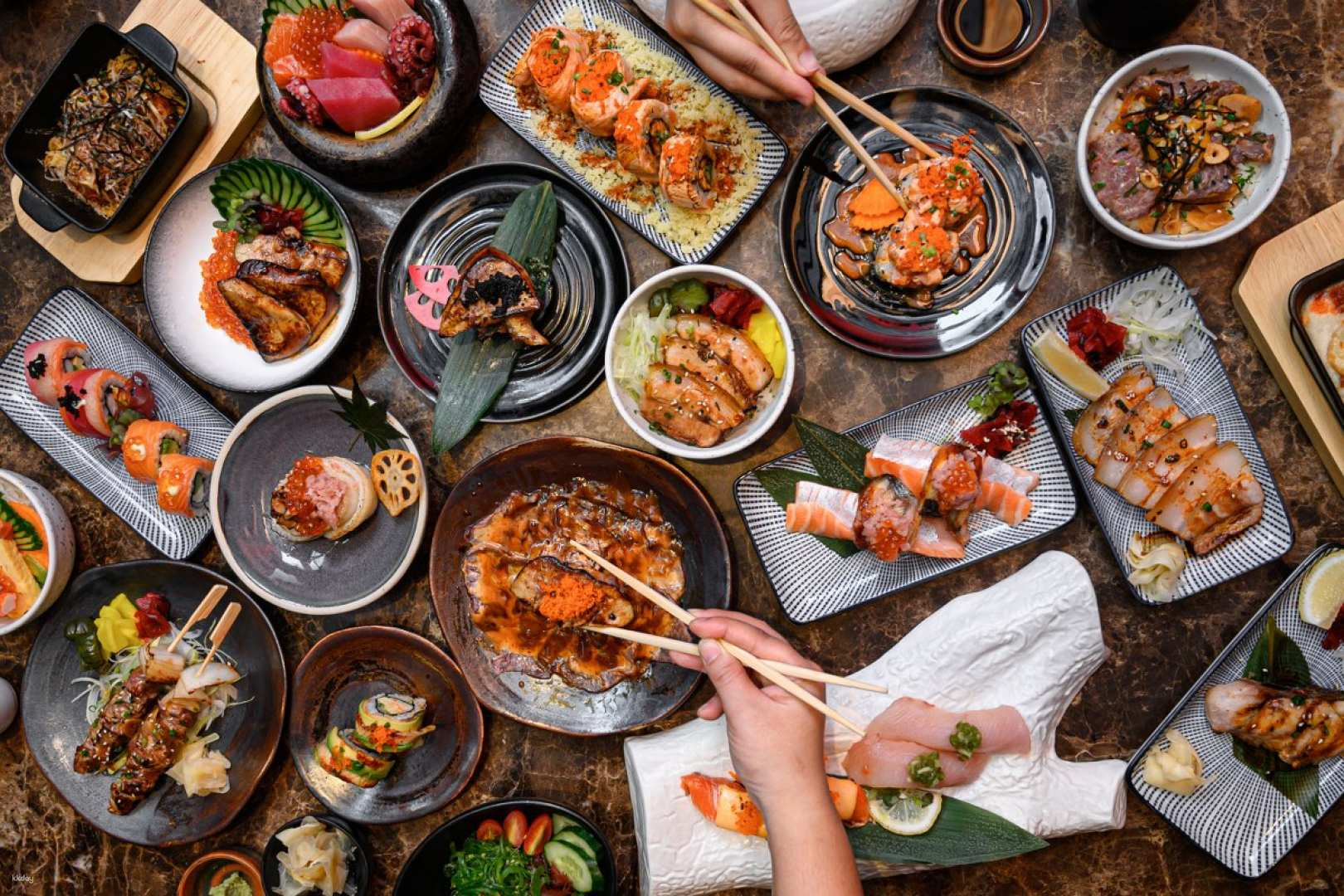 Savor the essence of Japan with a variety of sushi sashimi and grilled meats all crafted from sustainable ingredients for a unique dining experience at SOSHI SO/ Bangkok.