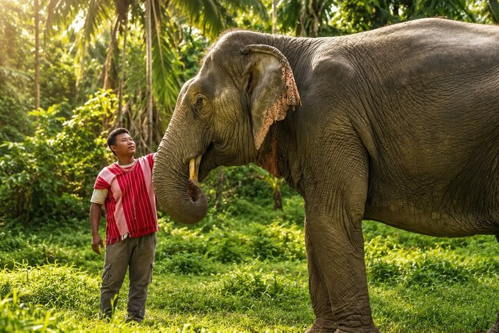 Khao Lak Elephant Sanctuary, Rubber Tapping & Coconut Cooking - Photo 1 of 10