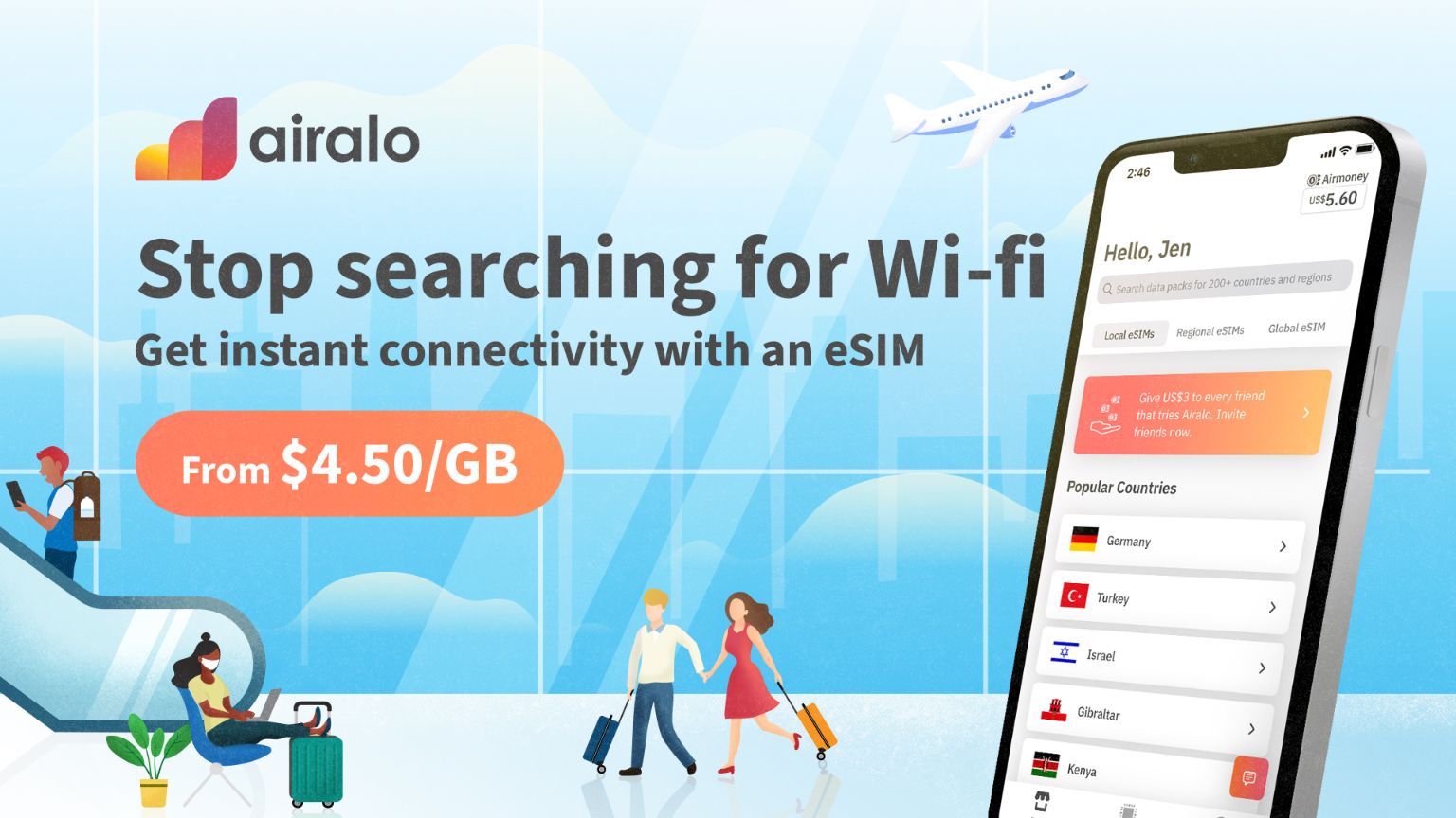Stay seamlessly connected while exploring Thailand. Access instant data upon arrival and share your adventures without the hassle of finding Wi-Fi or swapping SIM cards. Perfect for every traveler.