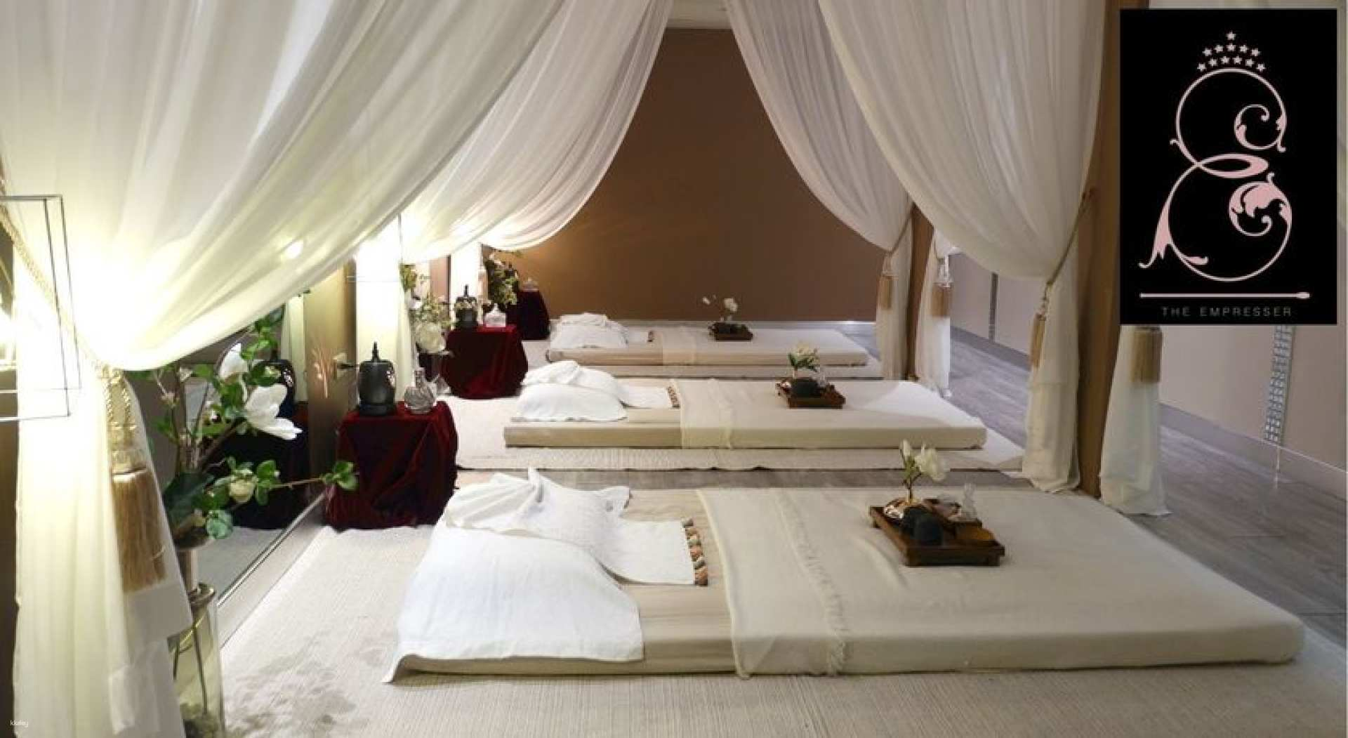 Relax in serene surroundings of The Empresser Spa & Massage where expert therapists await to revive your senses with authentic Thai treatments and massage experiences tailored for rejuvenation.