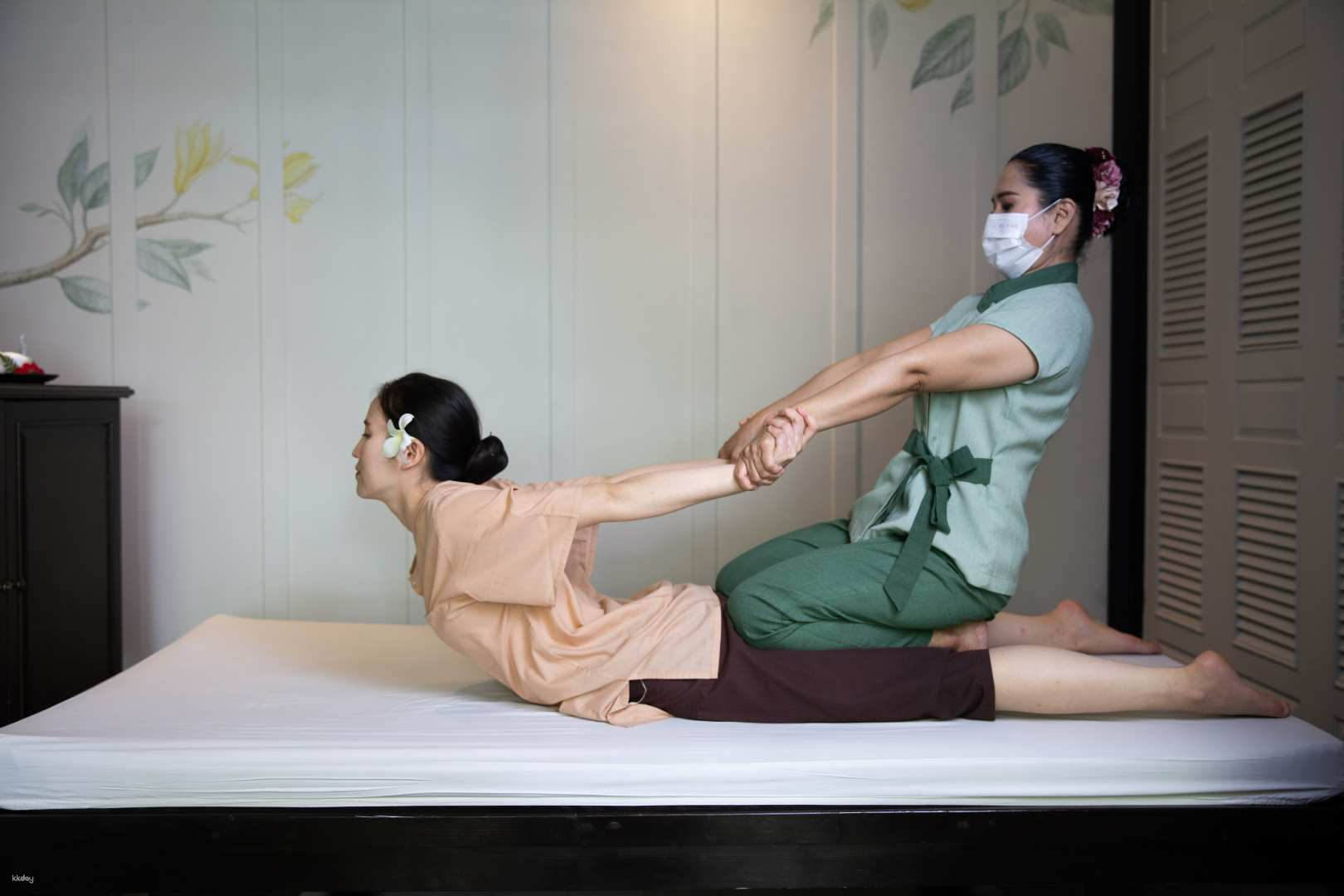 Experience blissful tranquility as skilled therapists guide you through rejuvenating Thai massage paired with delectable flavors of authentic cuisine promising a unique escape in Bangkok.