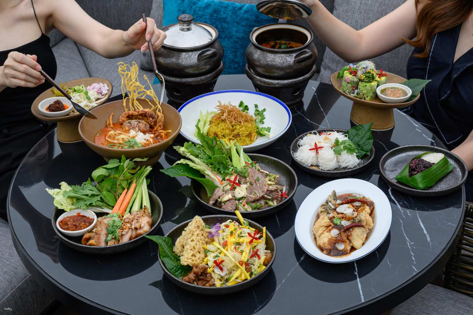 Savor an array of exquisite dishes while enjoying stunning river views at The Siam Tea Room where culinary traditions come alive through fresh ingredients and cherished family recipes.