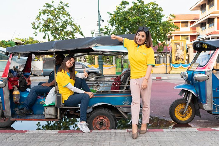 Experience Bangkok like a local as you explore iconic sights from the comfort of a Tuk Tuk. Discover temples the bustling flower market and vibrant communities in this unforgettable journey.