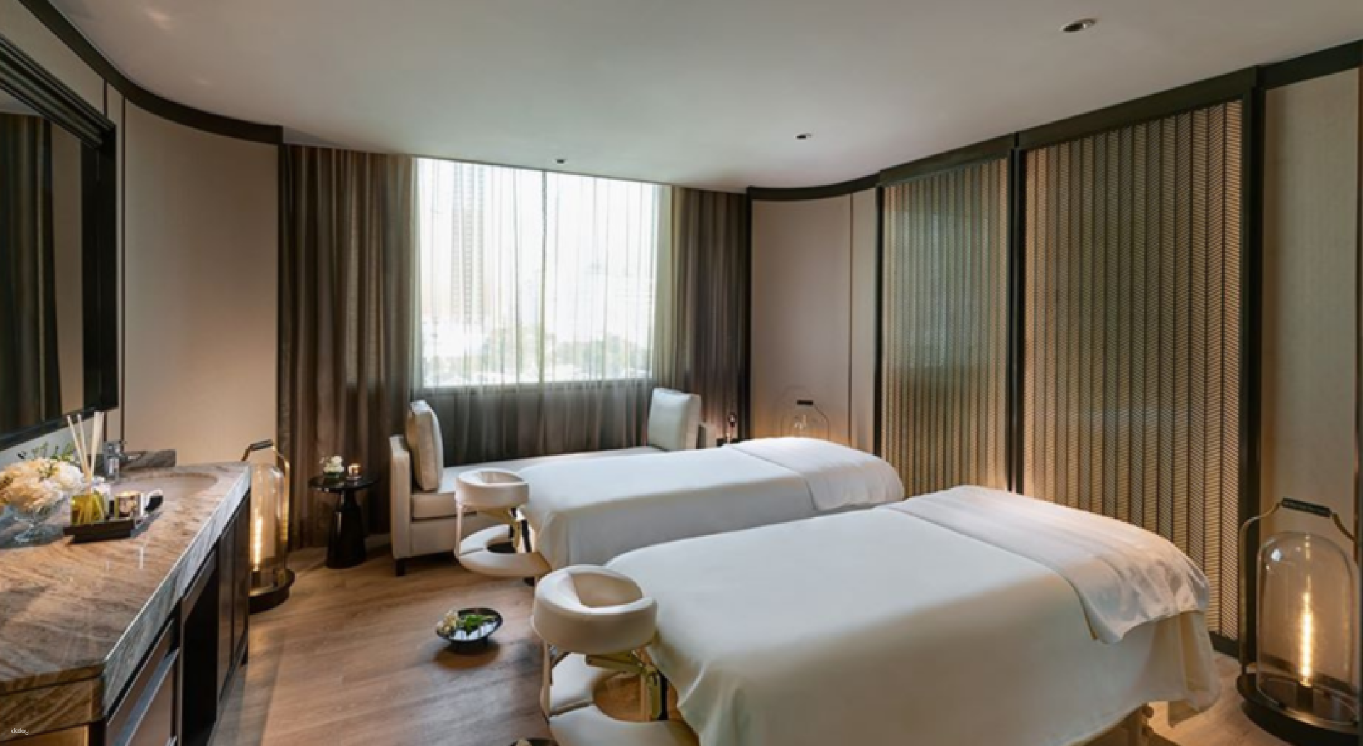 Discover a serene retreat at VIE Spa where expert therapists offer a harmonious blend of traditional and modern treatments surrounded by elegant design and soothing natural elements.