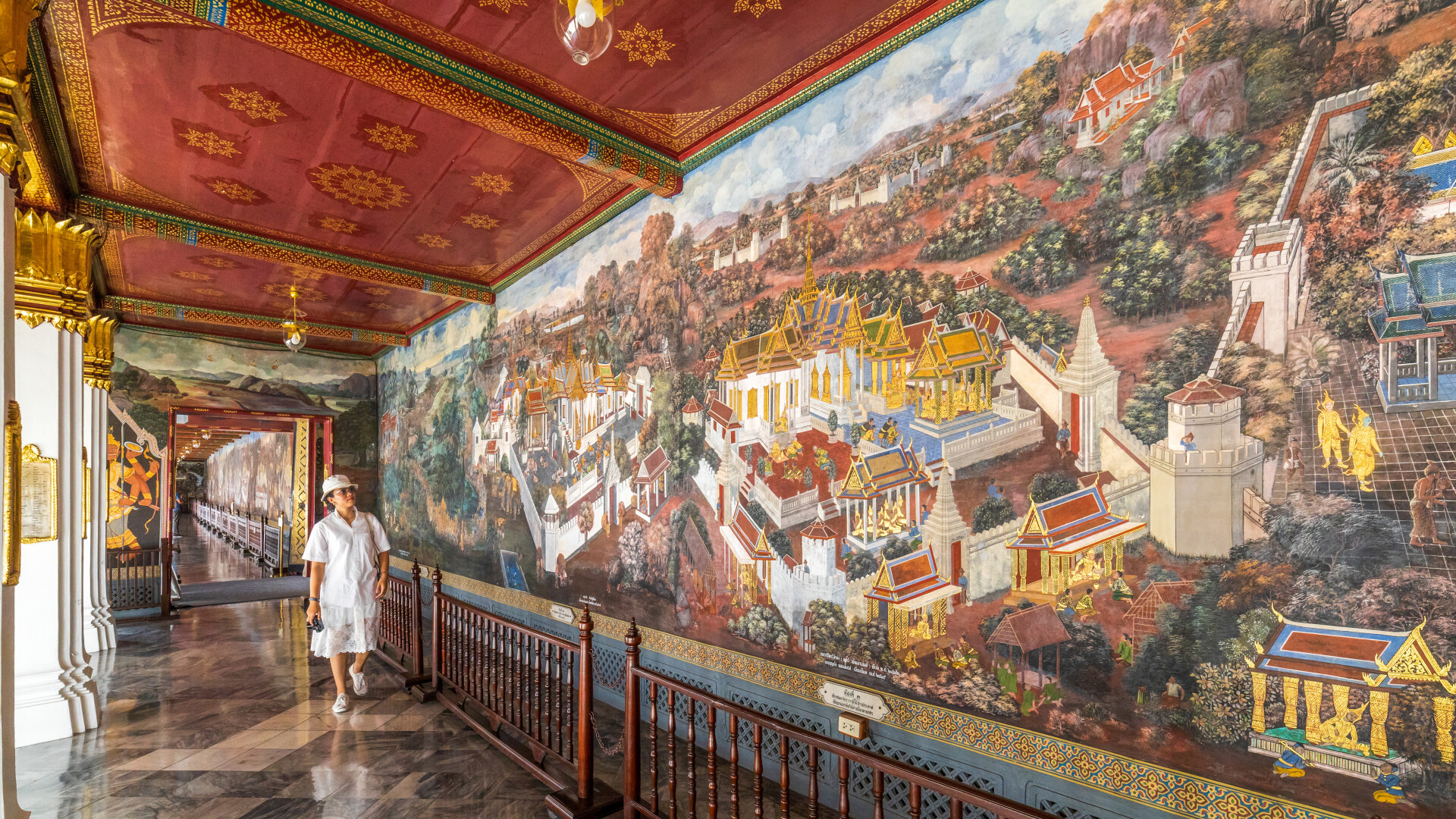 Immerse yourself in Thailand’s Buddhist heritage as you wander through stunning murals uncovering stories of the past in the serene halls of Wat Pho and the Grand Palace.