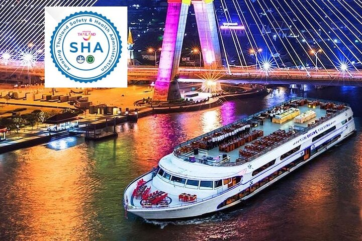 Immerse yourself in Bangkok’s night scene on a dinner cruise enjoying stunning river views and a delightful buffet while live performances set the mood. An unforgettable experience awaits!