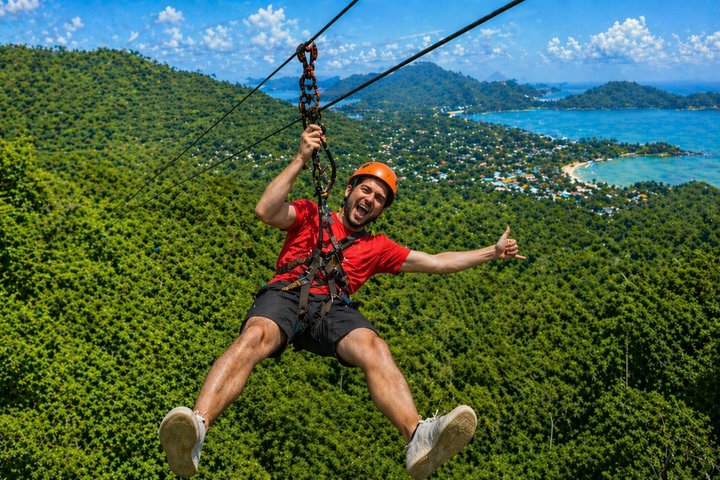 Jungle Zipline Adventure: 10 Cables, Tree Bridge Bar & Sea Views - Photo 1 of 25