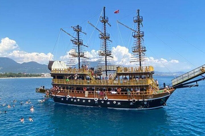6-Hour Kemer Pirate Boat Tour with Open-Buffet Lunch from Antalya - Photo 1 of 13