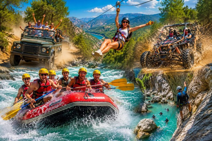 Antalya/Alanya Rafting, Zipline, Jeep, Quad, Buggy Safari - Photo 1 of 23