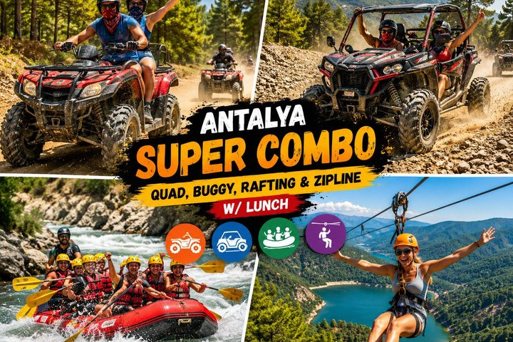 Antalya Full-Day Rafting, Zipline and Buggy Adventure with Lunch - Photo 1 of 25