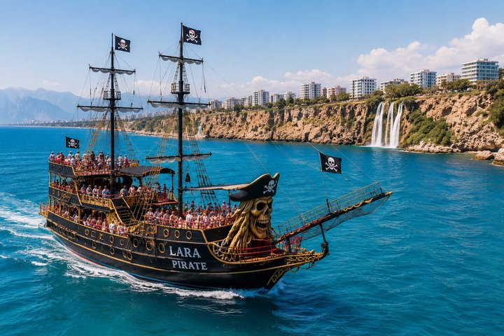 Antalya Lara Pirate Boat Trip w/Soft Drinks, Lunch & Pickup - Photo 1 of 12
