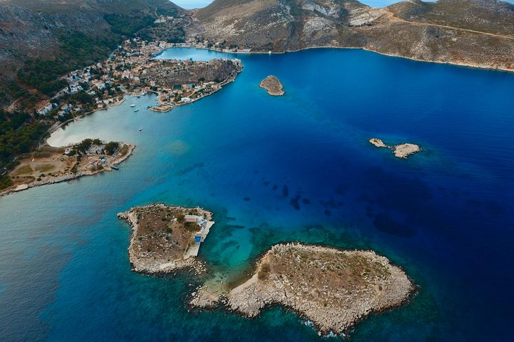 kastellorizo view from sky
