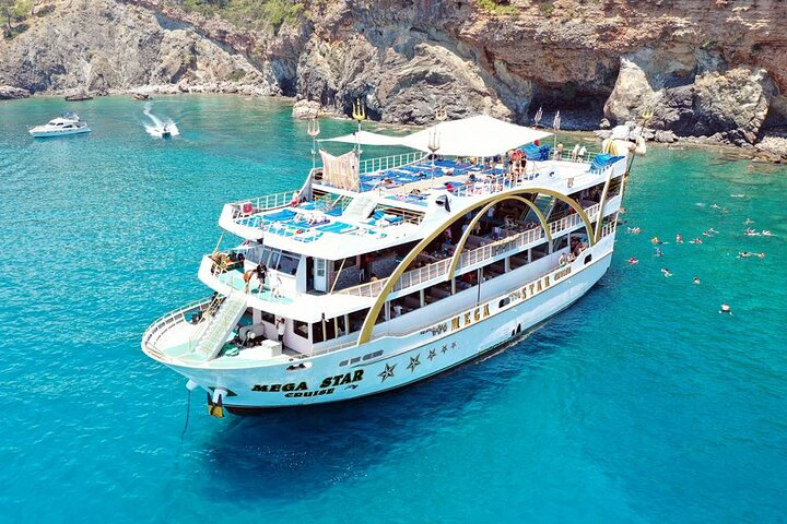 From Antalya To Kemer Mega Star Boat Trip w/Free Transfer - Photo 1 of 6