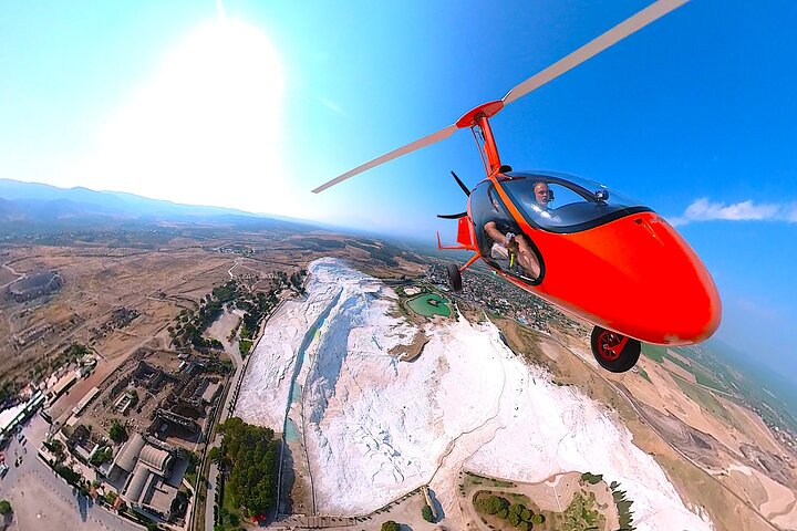 Gyrocopter Tour over the Pamukkale Travertines - Photo 1 of 11