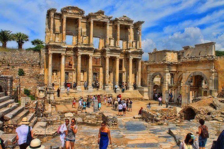 Celsus Library in Ephesus Ruins