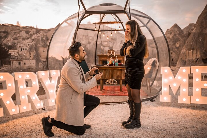 Cappadocia Marriage Proposal At Sunrise Time With Balloon View - Photo 1 of 7