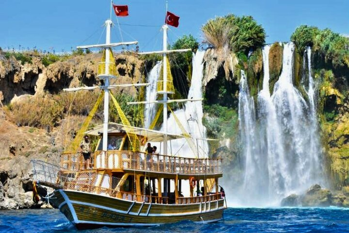 Antalya Boat Tour to Düden Waterfall with Lunch & Swimming Stops - Photo 1 of 11