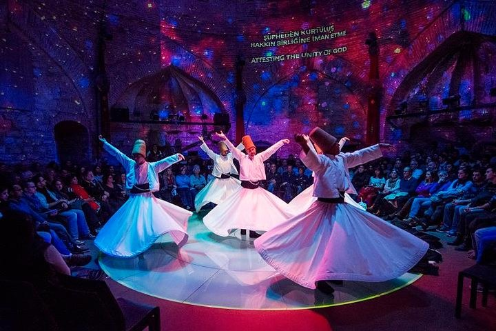 Witness the mesmerizing Whirling Dervishes at Hodjapasha as dancers elegantly spin under a breathtaking display immersing visitors in a unique blend of tradition and spirituality.