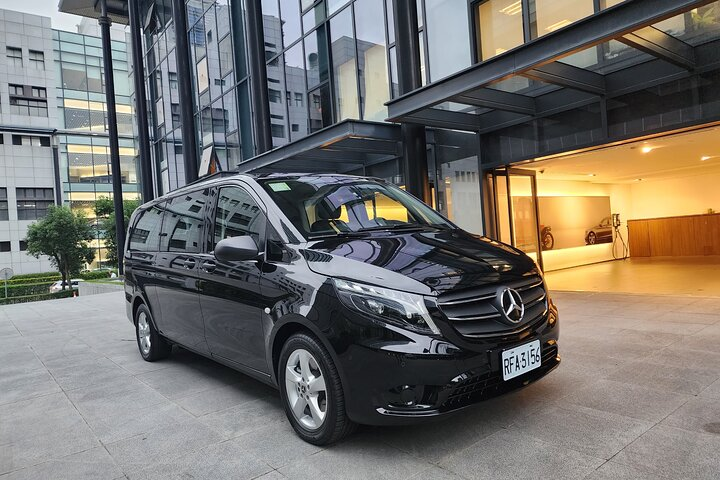 Experience seamless travel from Taoyuan Airport to Taipei where comfort meets convenience in a stylish transfer vehicle—perfect for unwinding after a long journey.