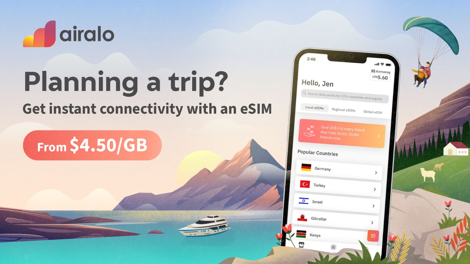 Stay connected while exploring Taiwan's stunning landscapes and bustling cities with the Airalo Taiwan eSIM Data Pack ensuring smooth access to data throughout your journey.