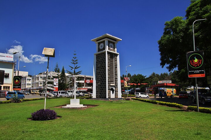 "A city's heartbeat: Arusha's Clock Tower, a symbol of unity and tradition."