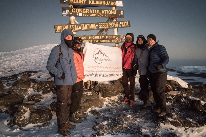 The Highest point in Africa Uhuru Peak