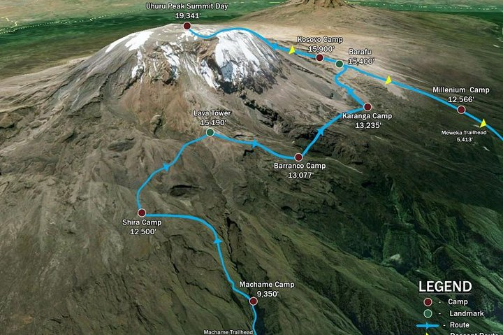 KILIMANJARO MACHAME ROUTE, (Climb 7days) "Whiskey" route - Photo 1 of 10