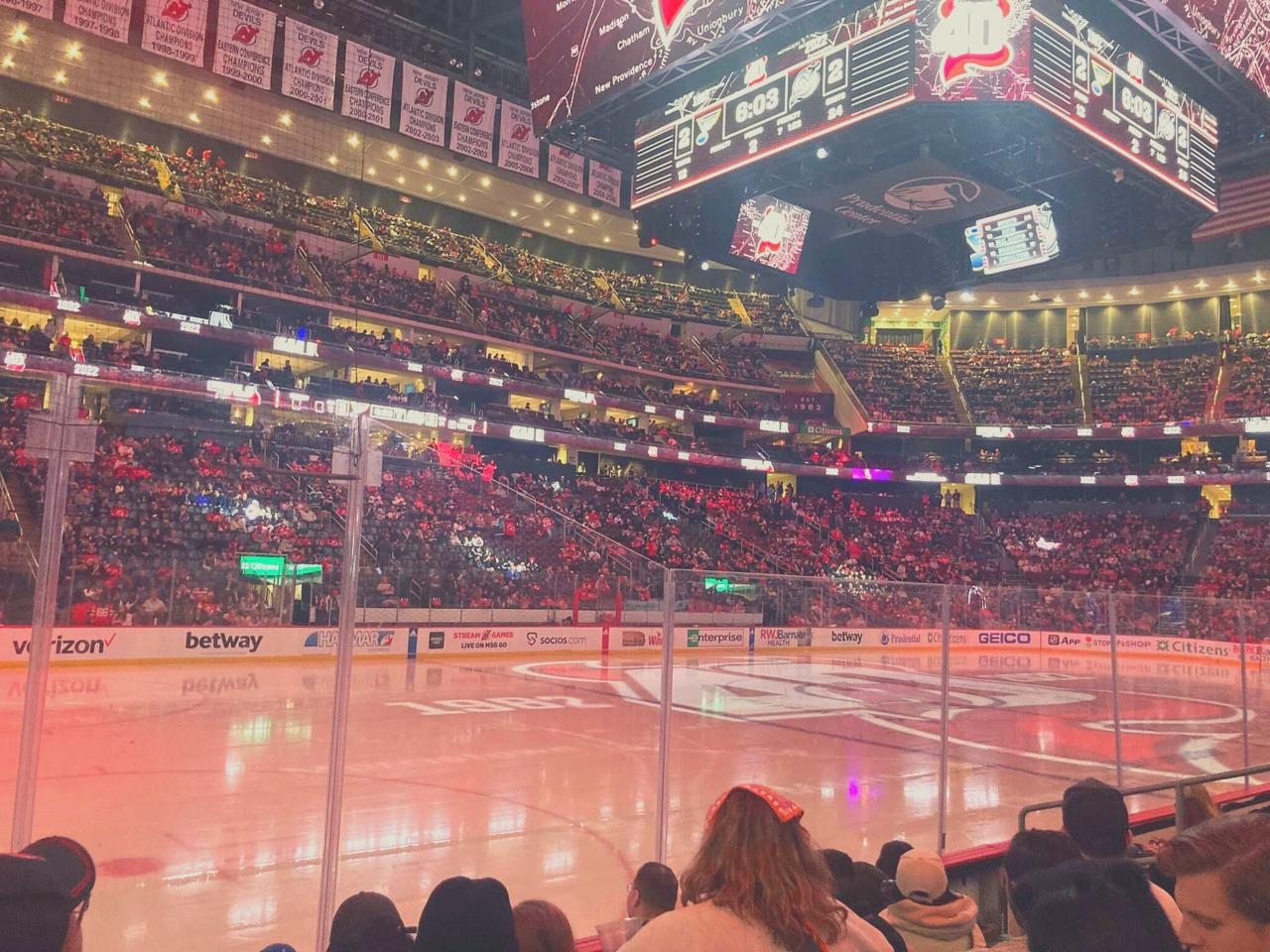 Prudential Center Scoreboard New Jersey Devils Scoreboard Newark