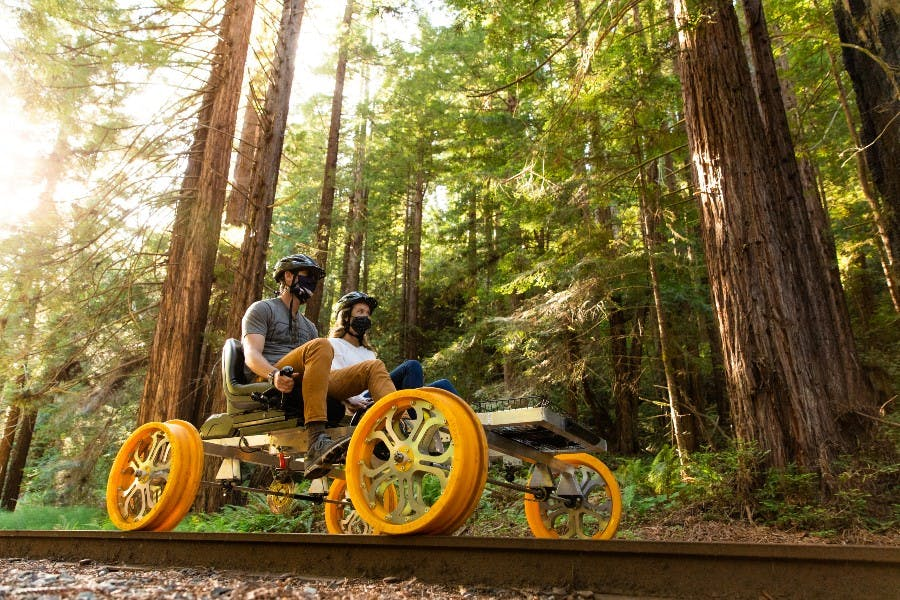 フォートブラッグ の Skunk Train: Railbikes | Pelago