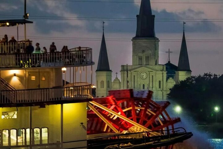 white christmas dresses New Orleans Boat Tour Featuring Live Jazz and Optional Buffet Dinner –  Cruisedetective.store main image 0