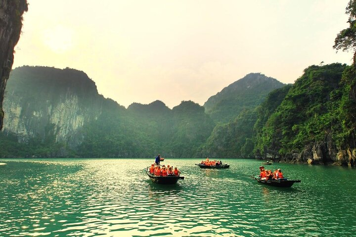 Kayaking in Halong Bay