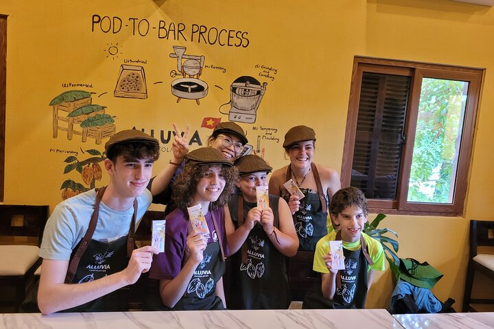 Experience the joy of chocolate making as you learn about cacao while crafting your own unique creations surrounded by friendly faces and vibrant Vietnamese culture.