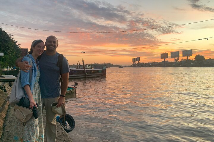 Boat tour on Mekong river see the sunset, small canal, Vegan dinner, street food - Photo 1 of 20