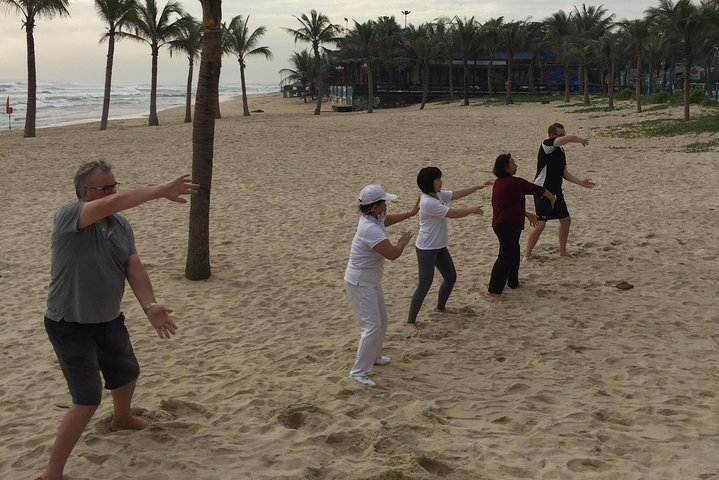 Morning sessions of Chen Tai Chi on the sandy shores of Da Nang invite relaxation and focus blending gentle movements with the calming sounds of the ocean for a rejuvenating experience.