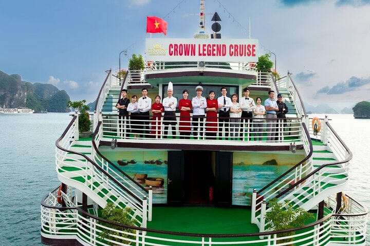 Crown Legend 4 Star Cruise - Halong Bay 2 Days 1 Night Tour